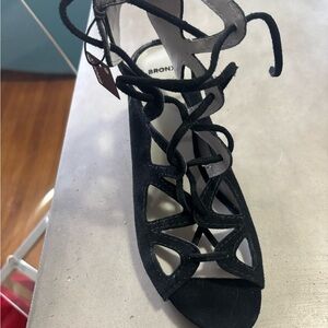 Bronx Black Strappy Women's Sandals